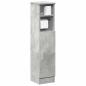 Preview: ARDEBO.de - Badezimmerschrank mit Rollenhalter Betongrau 20,5x22x90 cm