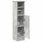 Preview: Badezimmerschrank mit Rollenhalter Betongrau 20,5x22x90 cm