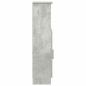 Preview: Badezimmerschrank mit Rollenhalter Betongrau 20,5x22x90 cm