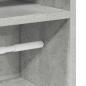 Preview: Badezimmerschrank mit Rollenhalter Betongrau 20,5x22x90 cm