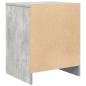 Preview: Nachttische 2 Stk. mit Schublade Betongrau 40x34x50 cm