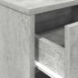Preview: Nachttische 2 Stk. mit Schublade Betongrau 40x34x50 cm