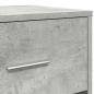 Preview: Nachttische 2 Stk. mit Schublade Betongrau 40x34x50 cm