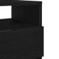 Preview: Nachttische 2 Stk. mit 2 Schubladen Schwarz 40x33x60 cm