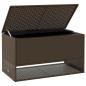 Preview: Outdoor-Kissenbox Braun 100x55x55,5 cm Poly Rattan