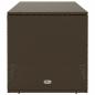 Preview: Outdoor-Kissenbox Braun 100x55x55,5 cm Poly Rattan
