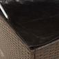 Preview: Outdoor-Kissenbox Braun 100x55x55,5 cm Poly Rattan