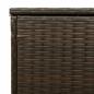 Preview: Outdoor-Kissenbox Braun 100x55x55,5 cm Poly Rattan