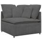 Preview: Modulares Sofa mit Kissen Cordstoff Dunkelgrau