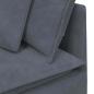 Preview: Modulares Sofa mit Kissen Samt Dunkelgrau