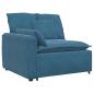 Preview: Modulares Sofa mit Kissen Samt Blau