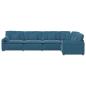 Preview: Modulares Sofa mit Kissen Samt Blau