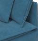 Preview: Modulares Sofa mit Kissen Samt Blau
