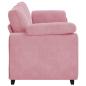 Preview: 3-Sitzer-Sofa Rosa 178 cm Samt