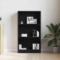 Preview: Bücherregal Schwarz Eichen-Optik 60x24x109 cm Holzwerkstoff