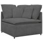 Preview: Modulares Sofa mit Kissen Cordstoff Dunkelgrau