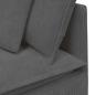 Preview: Modulares Sofa mit Kissen Cordstoff Dunkelgrau