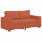 Preview: Zweisitzer-Sofa Rot Orange 140 cm Cordstoff