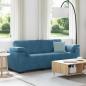 Preview: ARDEBO.de - 3-Sitzer-Sofa Blau 178 cm Samt