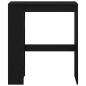 Preview: Bartisch mit Regal Schwarz Eichen-Optik 90x40x103,5 cm
