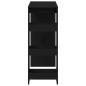 Preview: Bartisch mit Regal Schwarz Eichen-Optik 90x40x103,5 cm