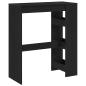 Preview: Bartisch mit Regal Schwarz Eichen-Optik 90x40x103,5 cm