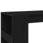 Preview: Bartisch mit Regal Schwarz Eichen-Optik 90x40x103,5 cm