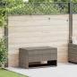 Preview: ARDEBO.de - Outdoor-Kissenbox Grau 100x55x55,5 cm Poly Rattan
