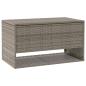 Preview: Outdoor-Kissenbox Grau 100x55x55,5 cm Poly Rattan