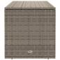 Preview: Outdoor-Kissenbox Grau 100x55x55,5 cm Poly Rattan
