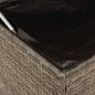 Preview: Outdoor-Kissenbox Grau 100x55x55,5 cm Poly Rattan