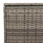 Preview: Outdoor-Kissenbox Grau 100x55x55,5 cm Poly Rattan
