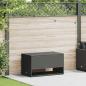 Preview: ARDEBO.de - Outdoor-Kissenbox Schwarz 100x55x55,5 cm Poly Rattan