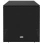 Preview: Outdoor-Kissenbox Schwarz 100x55x55,5 cm Poly Rattan
