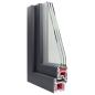Preview: Kellerfenster RISOR 90x40 cm Kipp 3-fach Verglasung Anthrazit