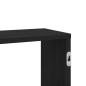 Preview: Wandregal Schwarz Eichen-Optik 167,5x18x68 cm Holzwerkstoff