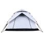 Preview: Kuppel-Campingzelt 4 Personen Weiß Verdunkelt Quick Release