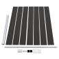 Preview: Zaunelement WPC 175x146 cm Schwarz