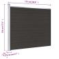 Preview: Zaunelement WPC 175x146 cm Schwarz