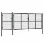 Preview: Mesh-Gartentor Anthrazit 400x175 cm Verzinkter Stahl