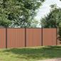 Preview: ARDEBO.de - Zaunelement Braun 526x186 cm WPC