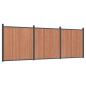 Preview: Zaunelement Braun 526x186 cm WPC
