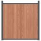 Preview: Zaunelement Braun 526x186 cm WPC