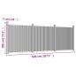 Preview: Zaunelement Braun 526x186 cm WPC