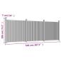 Preview: Zaunelement Braun 526x186 cm WPC