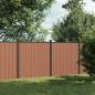 Preview: ARDEBO.de - Zaunelement Braun 353x186 cm WPC