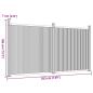 Preview: Zaunelement Braun 353x186 cm WPC