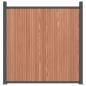 Preview: Zaunelement Braun 872x186 cm WPC