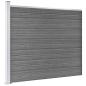 Preview: Zaunelement WPC 175x146 cm Grau