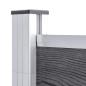 Preview: Zaunelement WPC 175x146 cm Grau